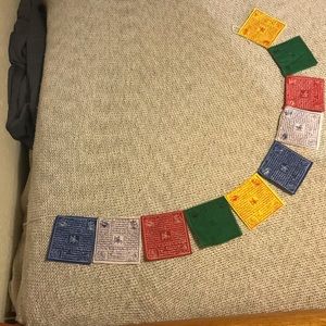 Tibetan prayer flag about 4 feet long